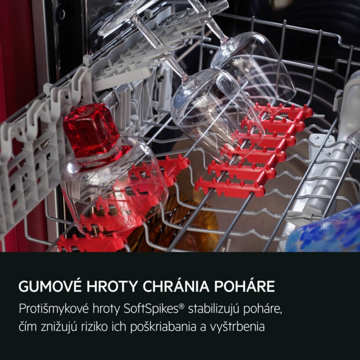 GUMOVÉ HROTY CHRÁNIA POHÁRE Protišmykové hroty SoftSpikes® stabilizujú poháre, čím znižujú riziko poškriabania a vyštrbenia