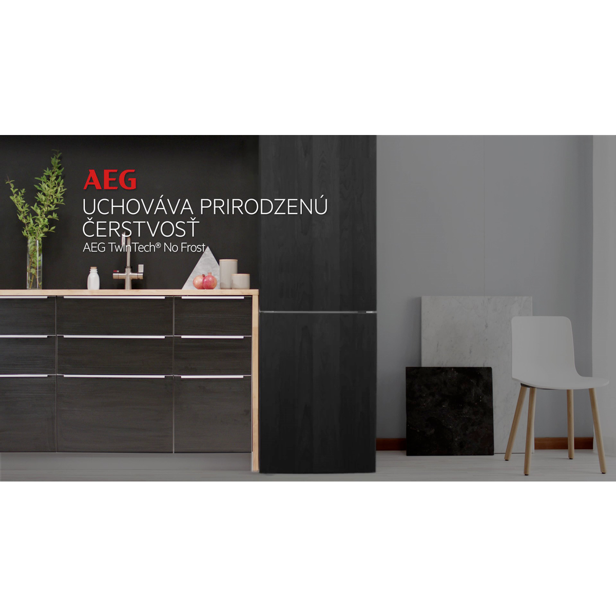 AEG - Voľne stojace chladničky s mrazničkou - RMB954E9VX