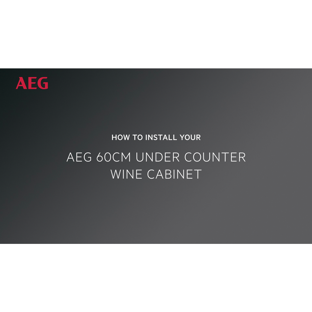 AEG - Vinotéky pod kuchynskú linku - AWUS040B8B