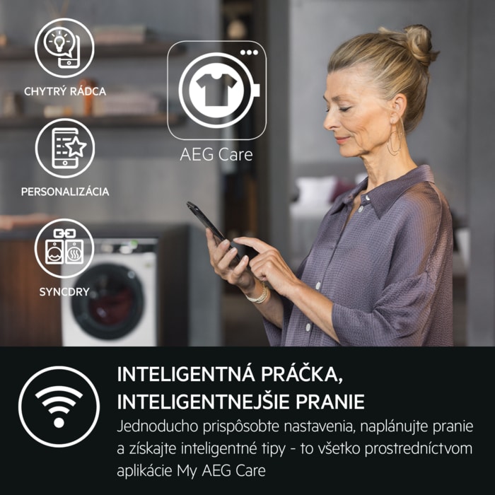AEG - Práčky hlboké spredu plnené - LFR85146QC
