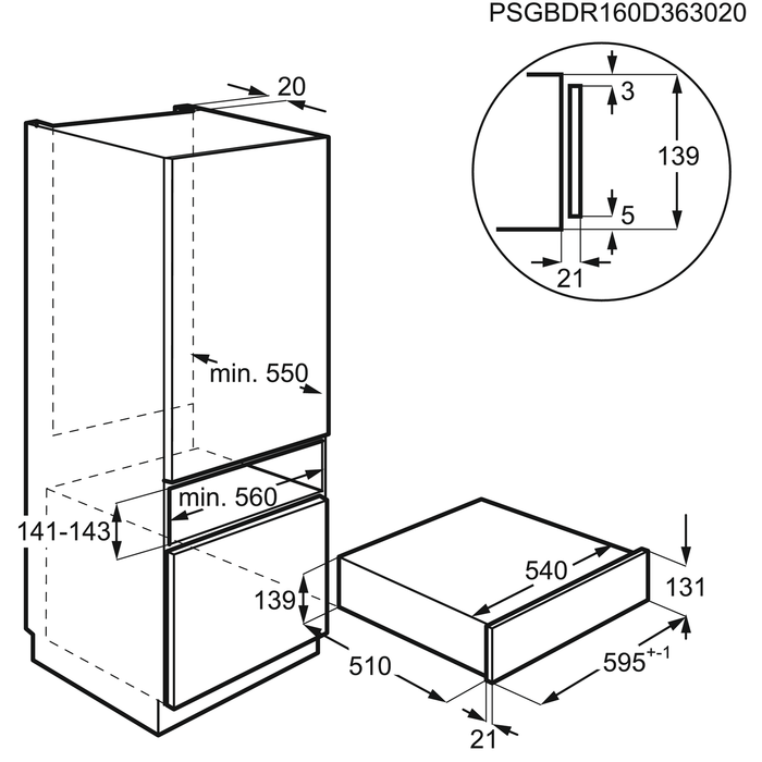 AEG - Integrated Vacuum Sealer - KDK911423T