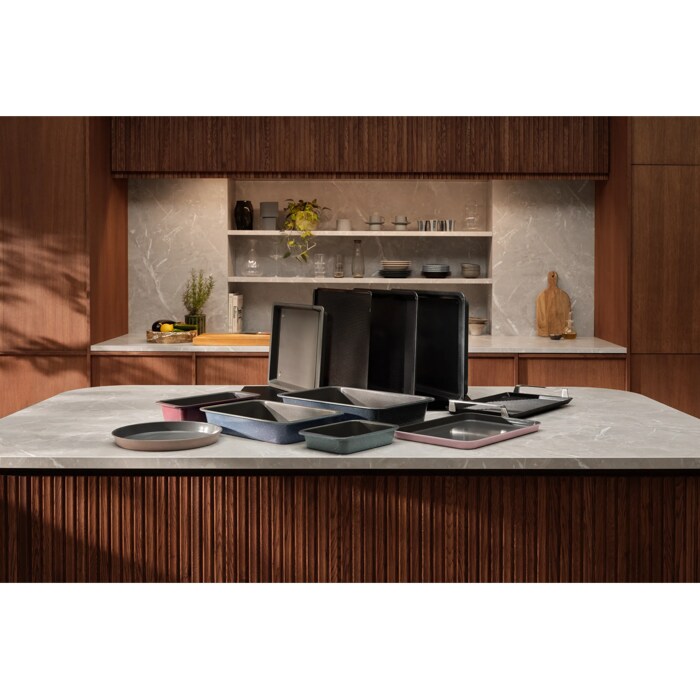 Full range of product sdisplayed on kitchen counter top