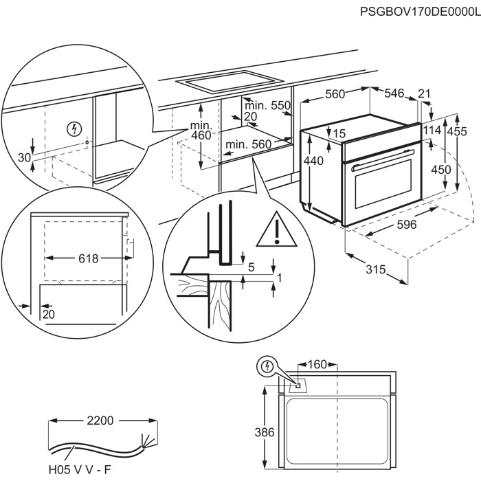 Installation Diagram with product measurements