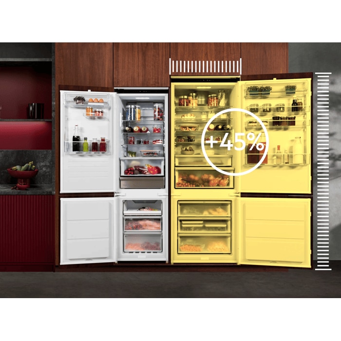 MaxiSpace provides 45% more room than standard refrigerators.