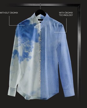 Blue and white shirt
