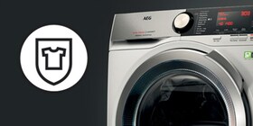 Detailní záběr na pračku AEG ÖKOMix®
