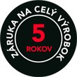 5 rokov záruky na celý spotrebič 5 rokov záruky na celý spotrebič